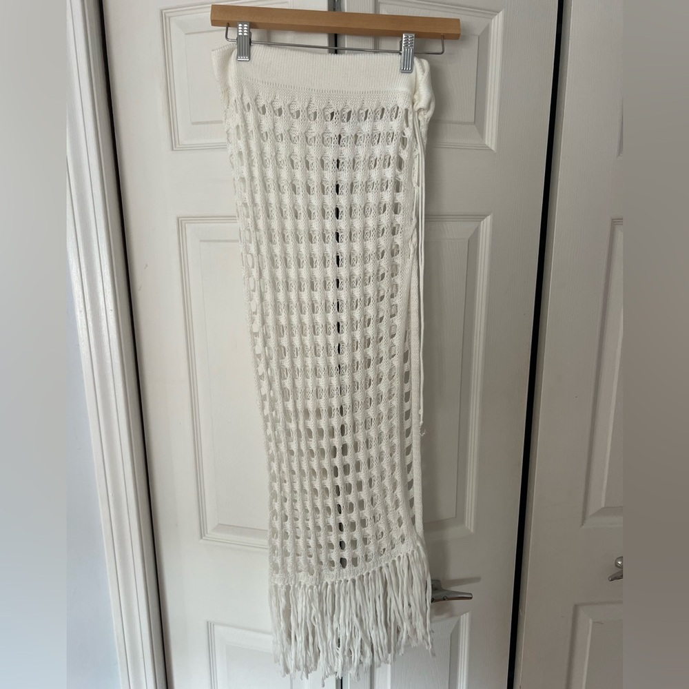 White Beach cover up skirt